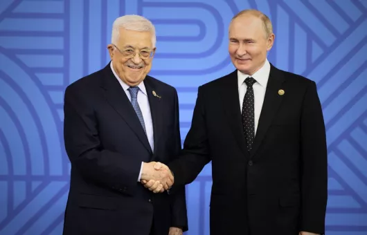 Rusya Devlet Başkanı Putin ve Filistin Devlet Başkanı Abbas, Filistin Meselesini Görüştü