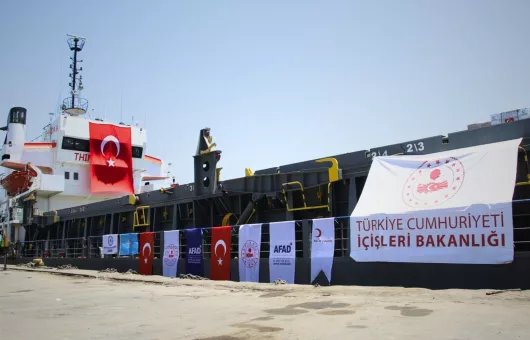 Türkiye'nin İnsani Yardım Malzemesi Taşıyan İyilik Gemisi Somali'ye Ulaştı