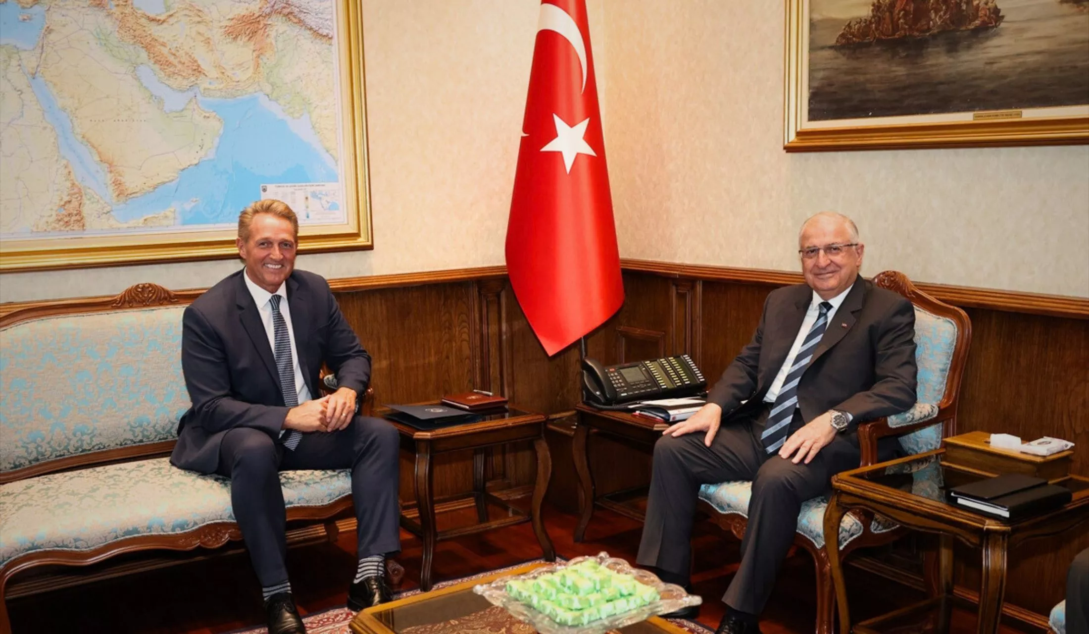 Milli Savunma Bakanı Güler, ABD'nin Ankara Büyükelçisi Flake'i Ağırladı